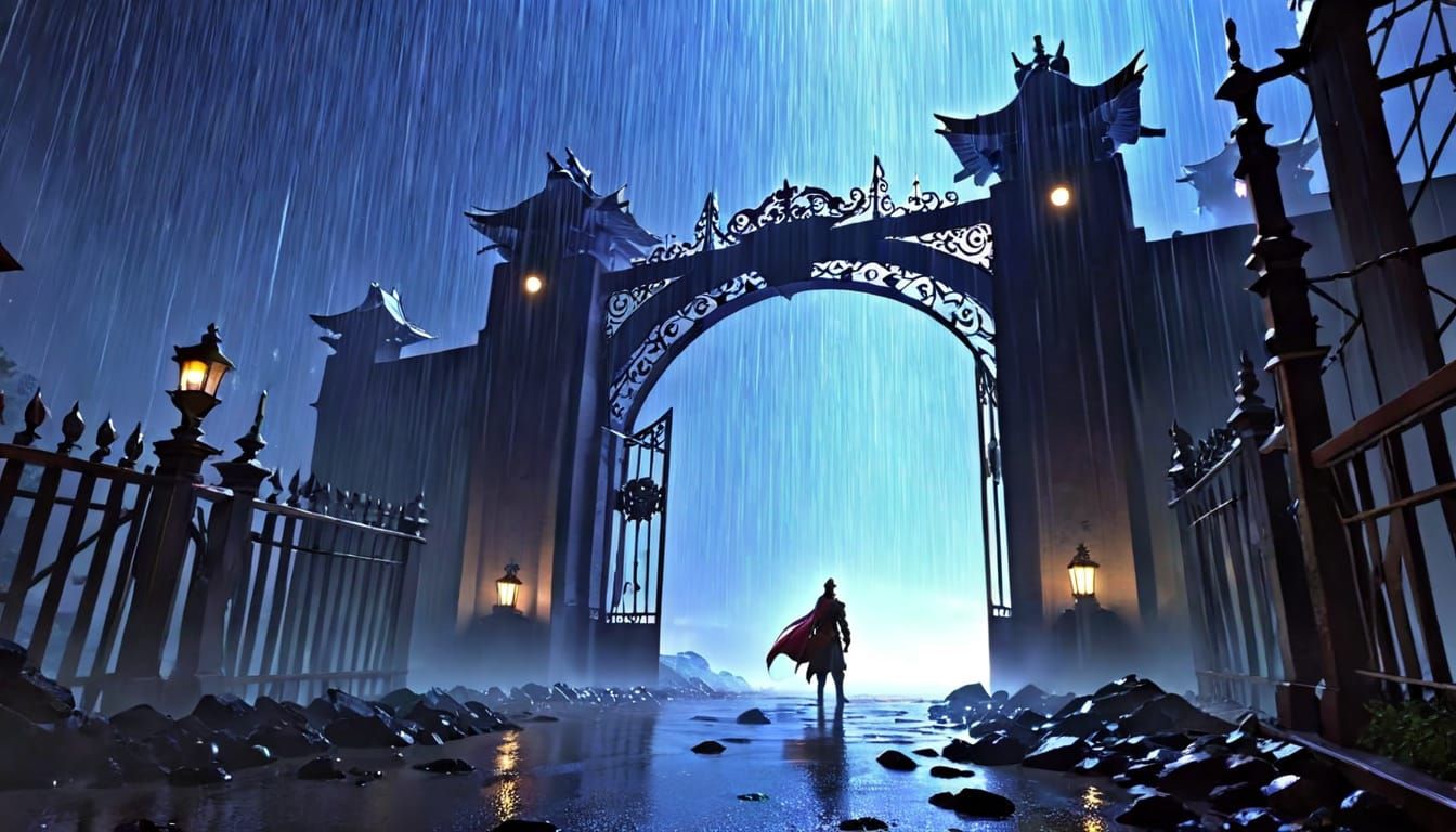 Surreal Jirai Kei Scene near the Tannhäuser Gate