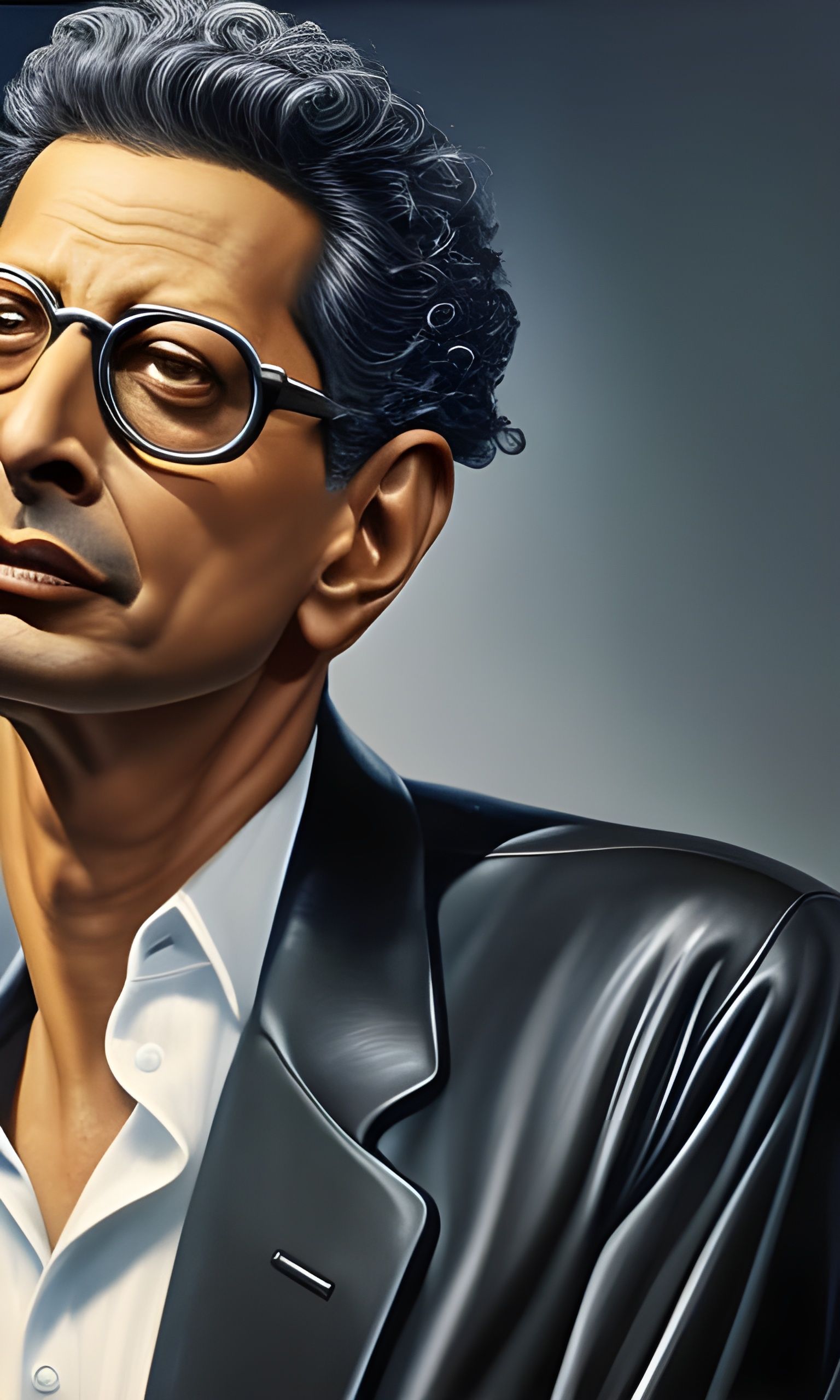 Half Portrait of Jeff Goldblum