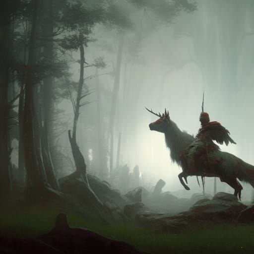 Green Knight: Dark Fantasy Concept Art