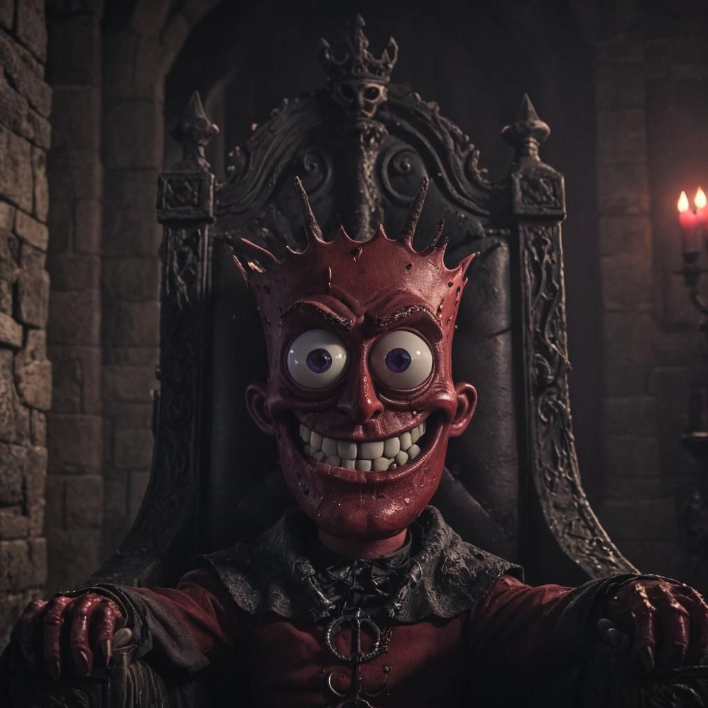 SpongeBob and Alucard Fusion in Gothic Castle