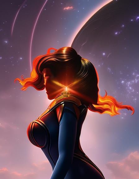 Retrofuturist Cat-Human Hybrid Portrait in 8K