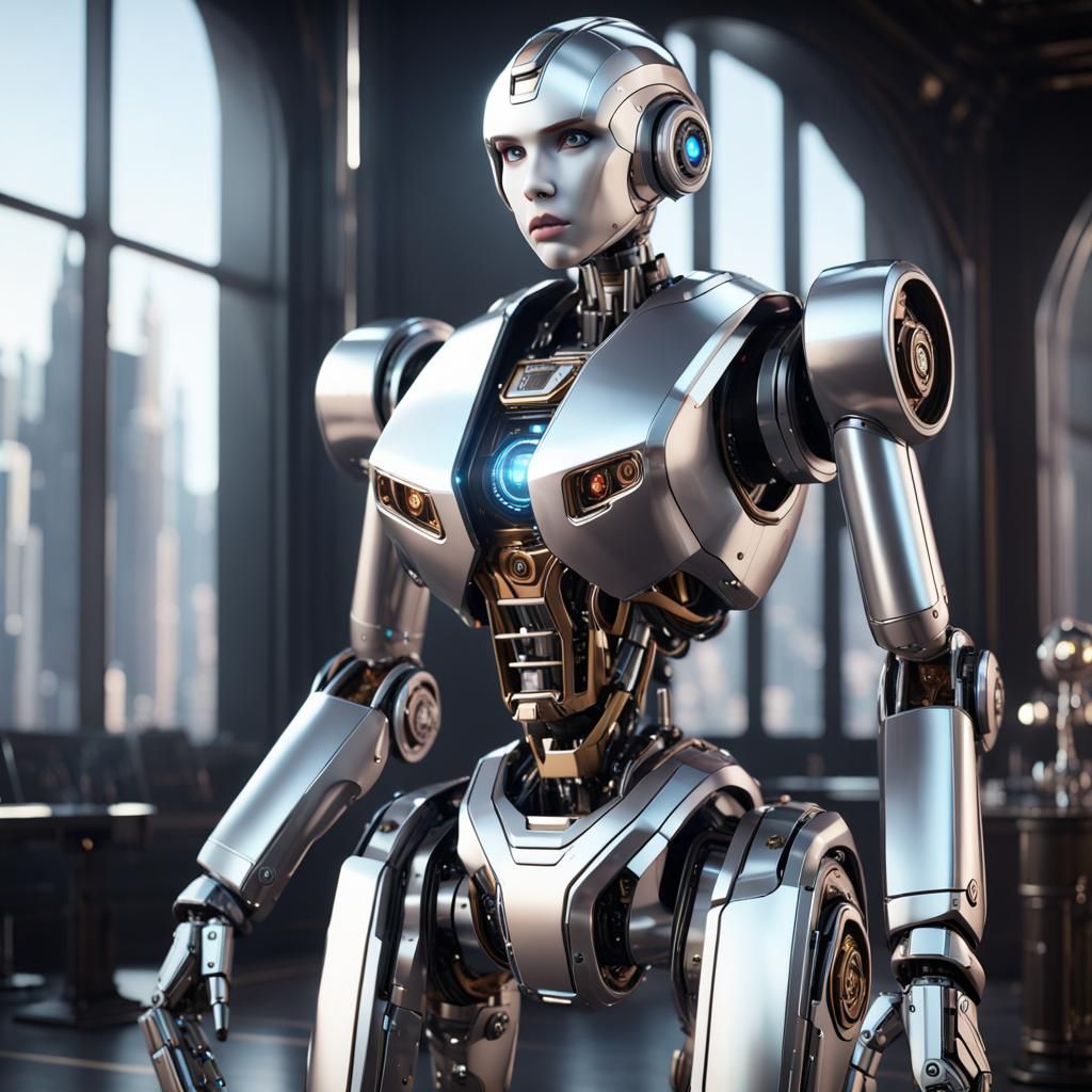 Anna Kendrick as a Sci-Fi Robot Butler