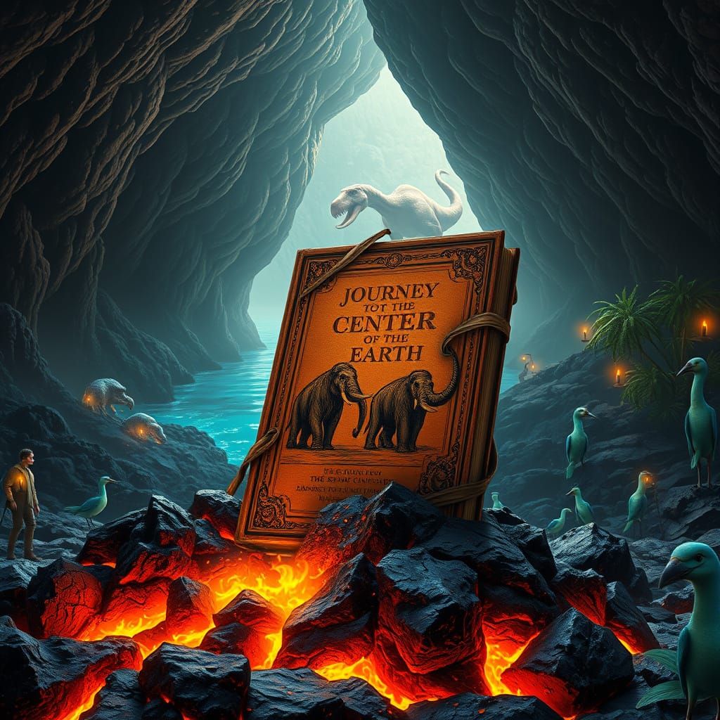 Victorian-Era Book Stands Amidst Ancient Wonders