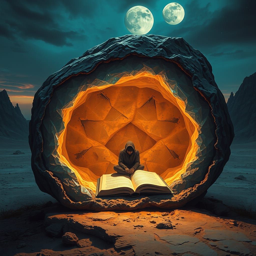 Geode Reader on Alien World: Cinematic Lighting