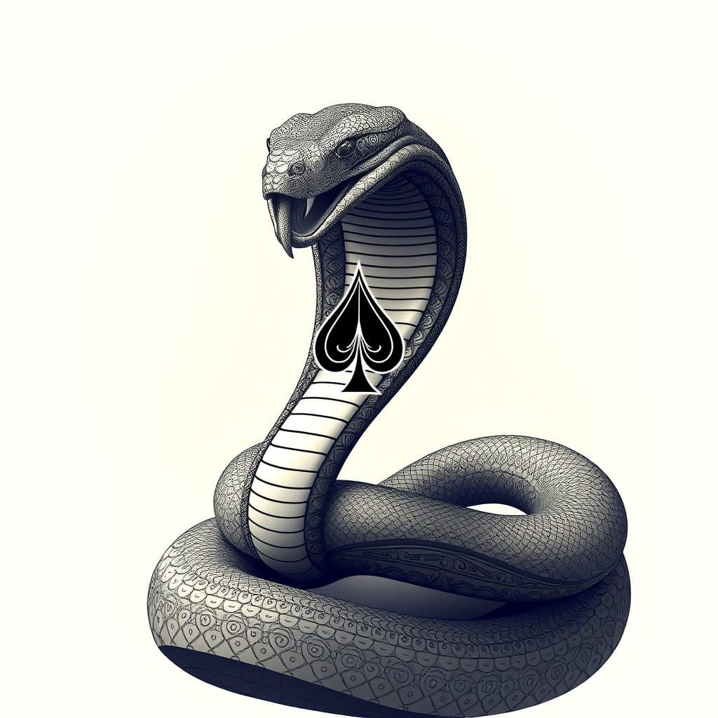 GIANT COBRA WITH ACE OF SPADE LOGO