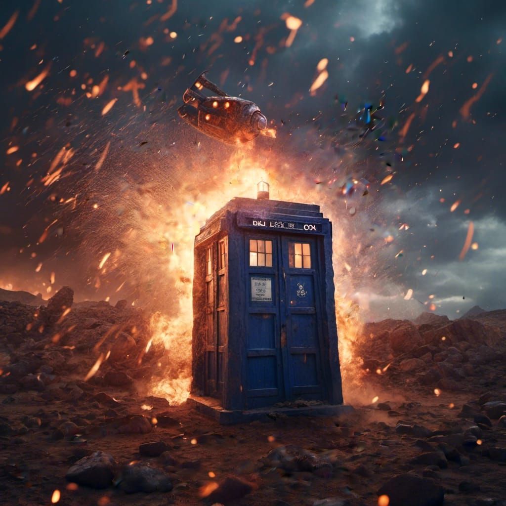 Tardis as Dalek Emitting Gamma Rays