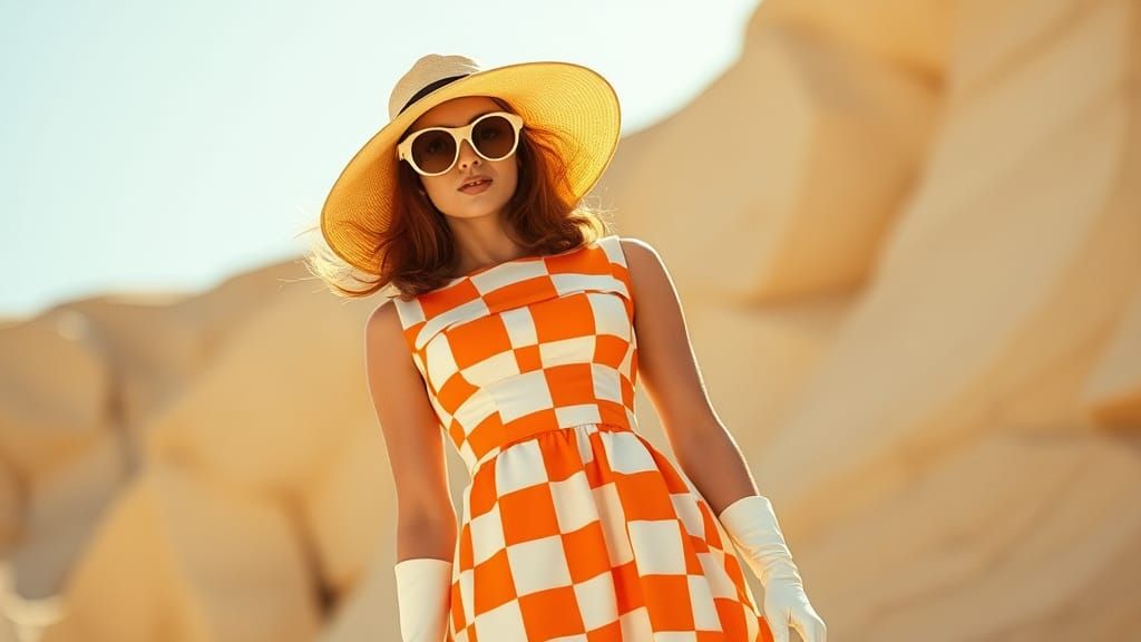 Retro-Futuristic Gogo Dress in 1960s Style