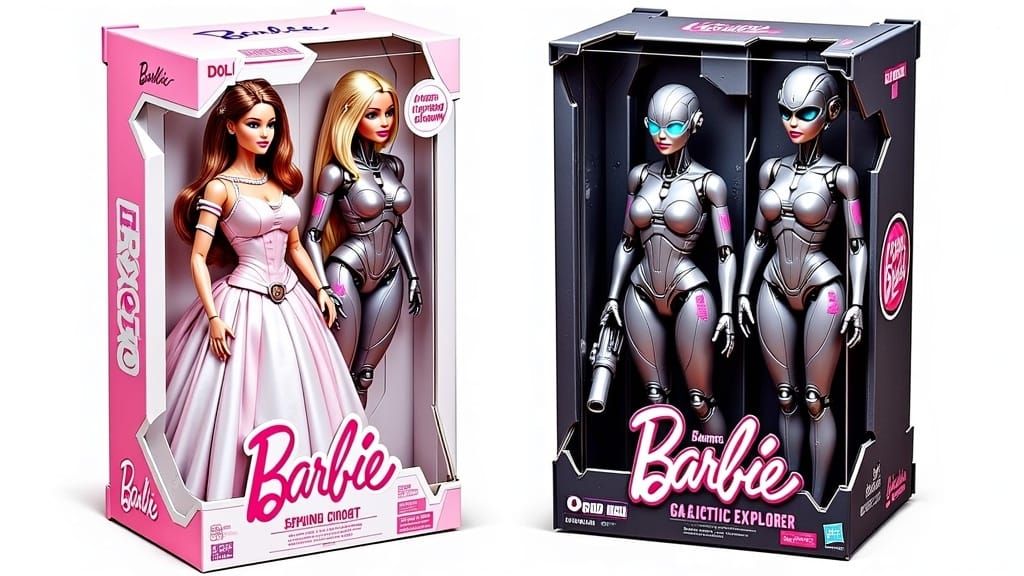 Barbie Doll Packages: Classic and Cyborg Versions