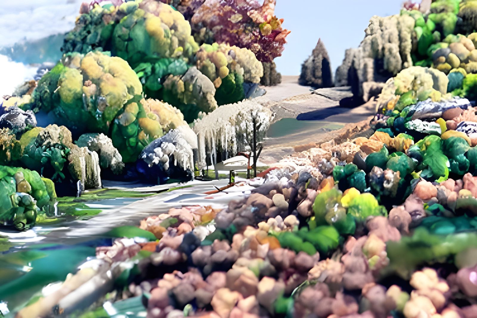 Four Seasons Landscape in Miyazaki Style