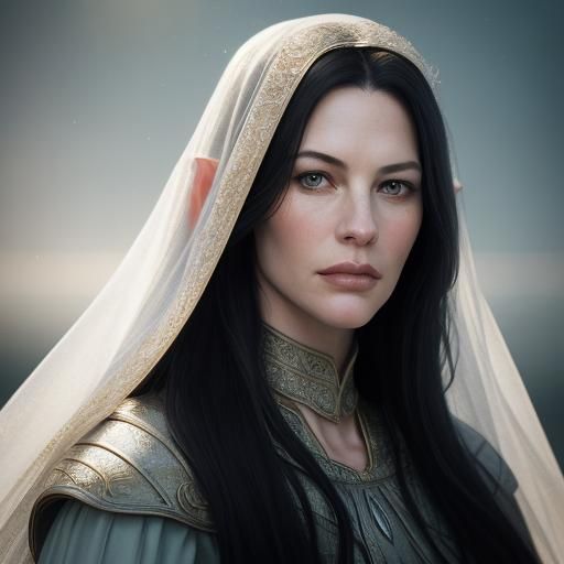 Lifelike Portrait of Arwen in Digital Art Style