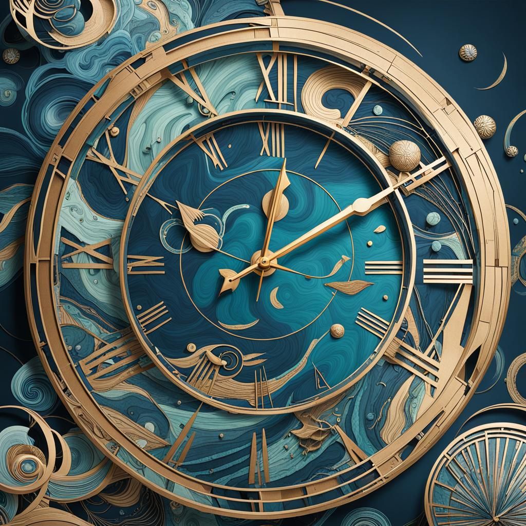 Abstract Forms Evoking Constant Movement and Time