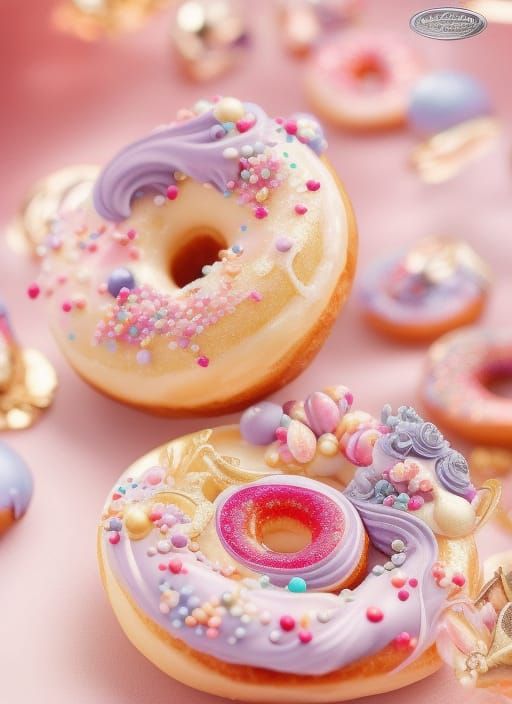 Fantasy Sugar Dream Donut in Elaborate Detail