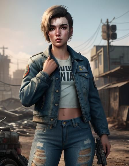 Fallout Character: Detailed Matte Painting with Airbrushing