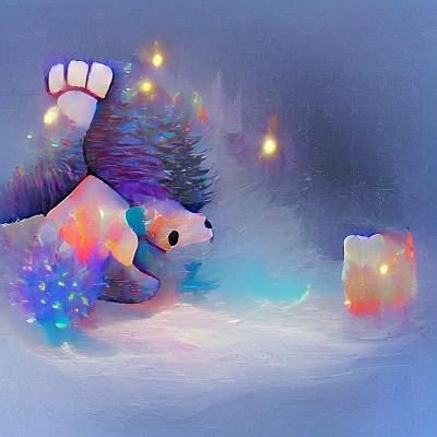 magical winter bear