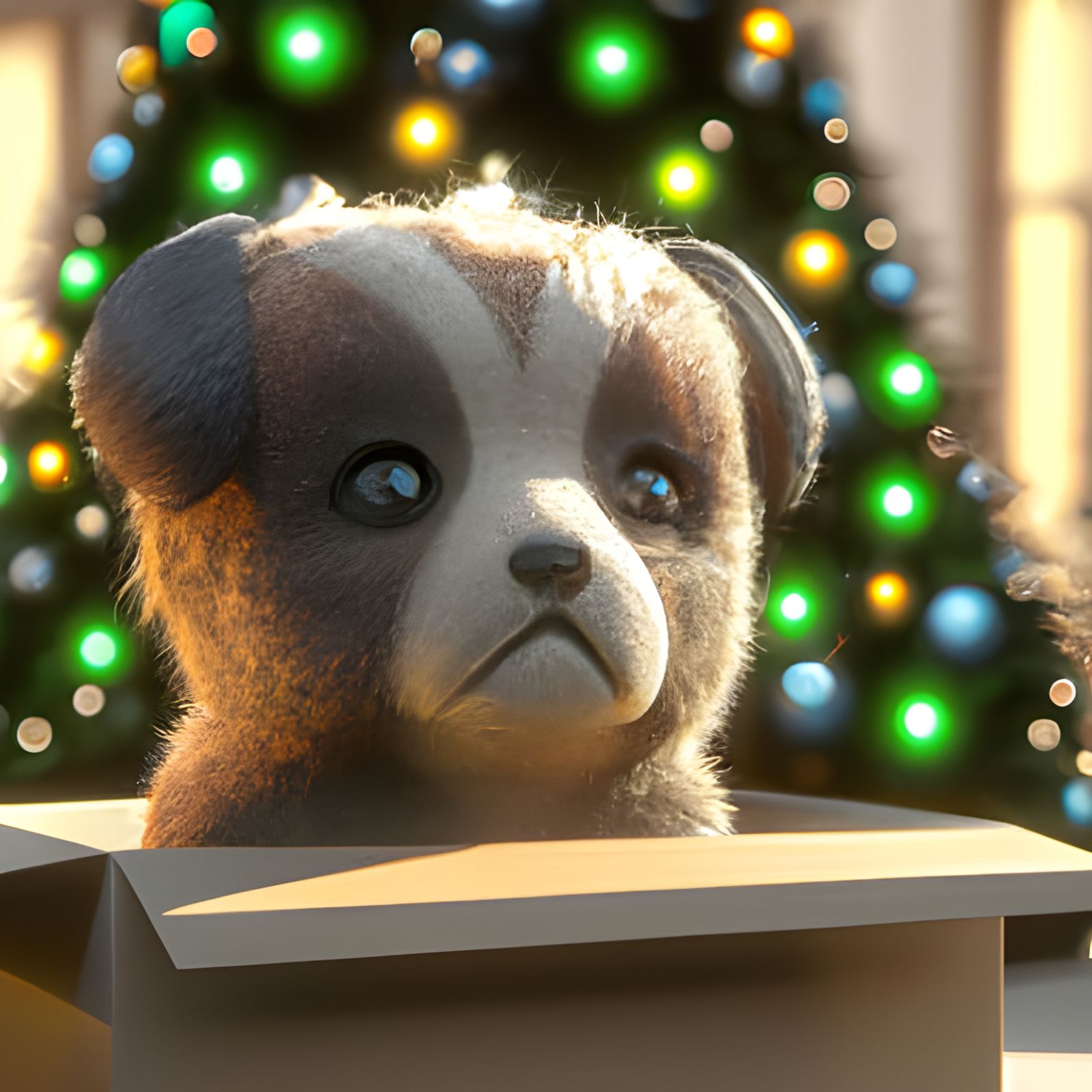 Adorable Puppy Christmas Claymation in Disney Style