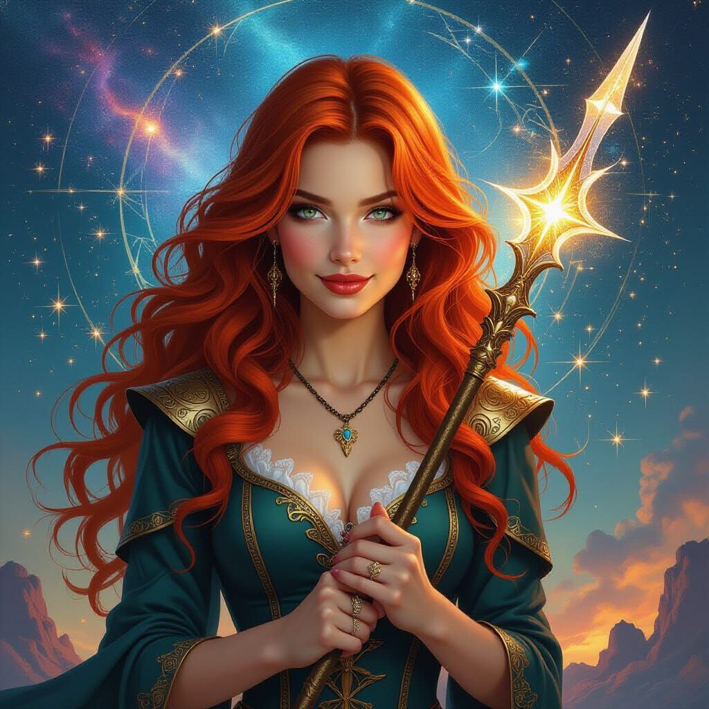 A girl with the Singing Spear