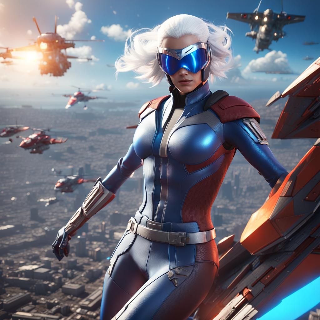 Lady Magneto in Energy Ball: 3D Game Art