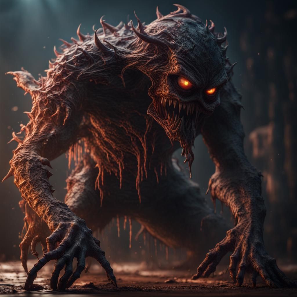 Hyperrealistic Shadow Monster in 8k Resolution