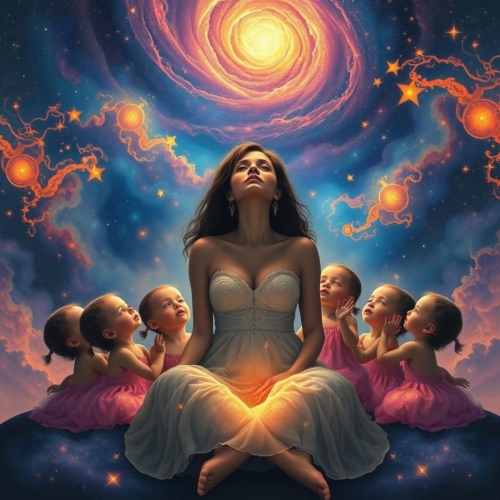 Celestial Mother Surrounded by Astral Daughters