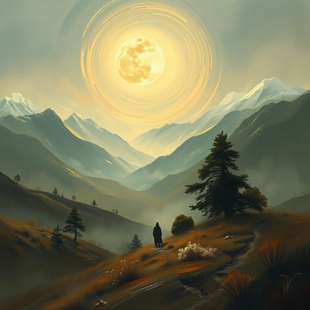 Serene Earthly Harmony in Soft Glow