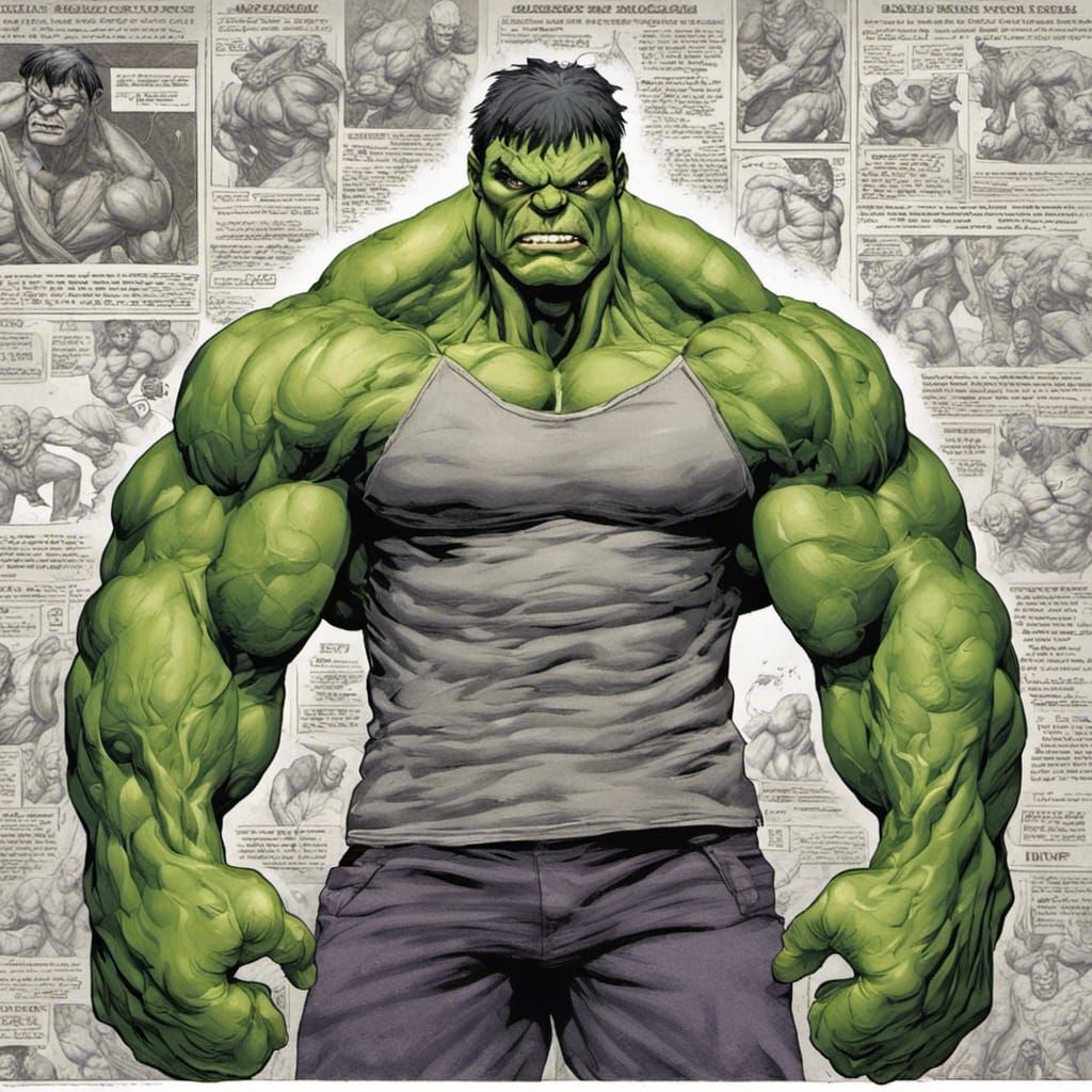 Gigantic Green Bodybuilder Concept Art