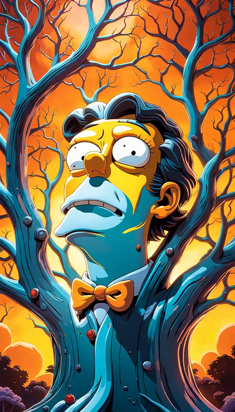 Treehouse of Horror in Cartoon Style