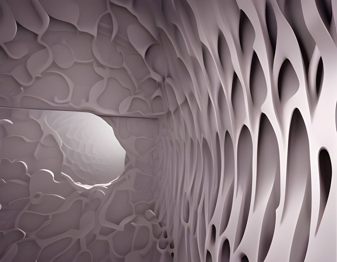 Steamy Manhole Cover in 3D Sculptural Style