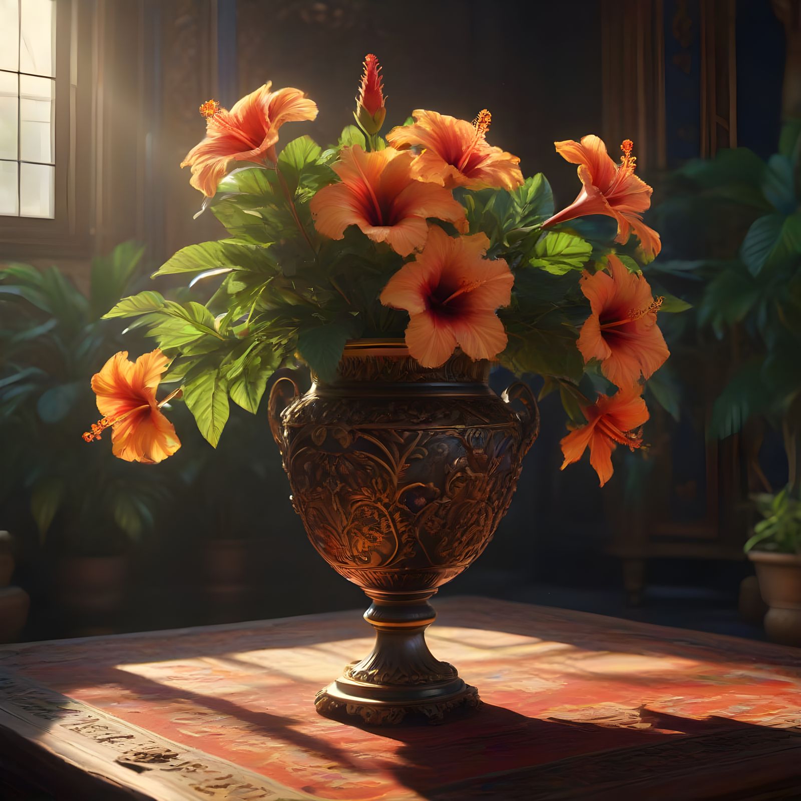 Vibrant Tropical Paradise Revealed in Digital Masterpiece