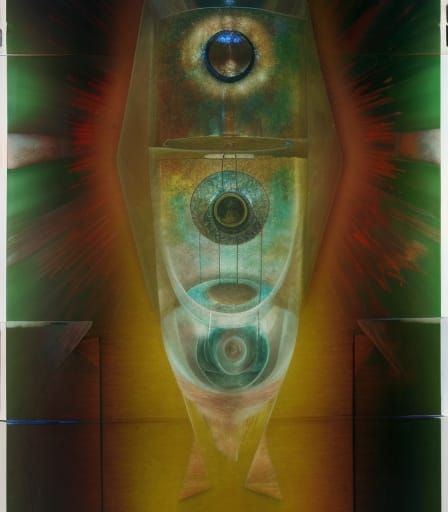 Surreal Remote Viewing in Abstract Fluid Style