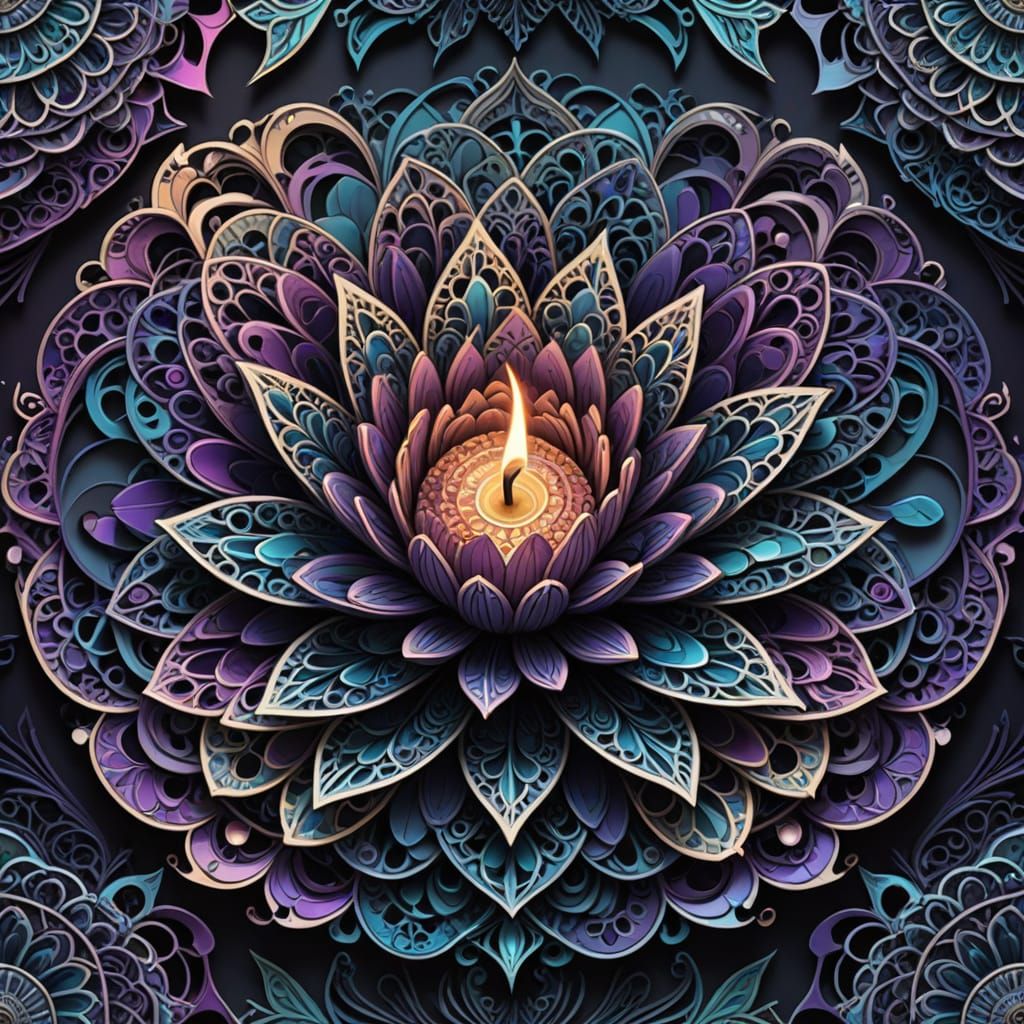 Ethereal Light Dances in Abstract Vector Art