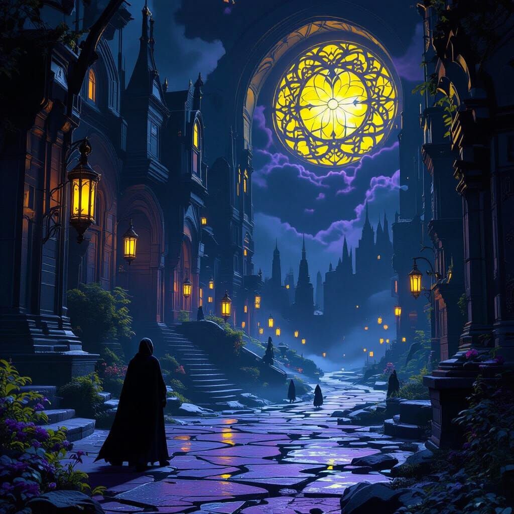 Ominous Shadows in a Hollow Dark Night