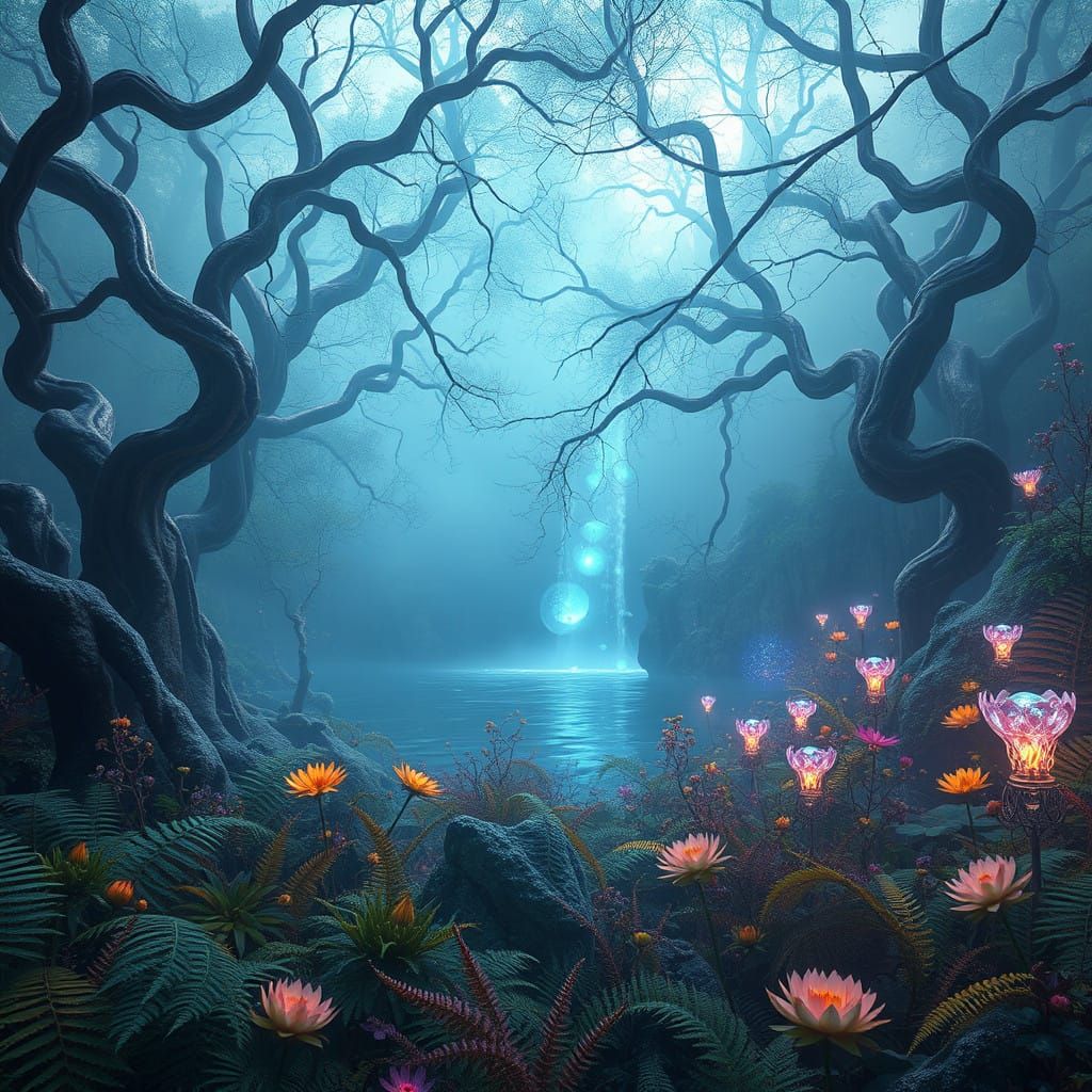 Dreamlike Realm of Twisted Trees and Crystal Structures
