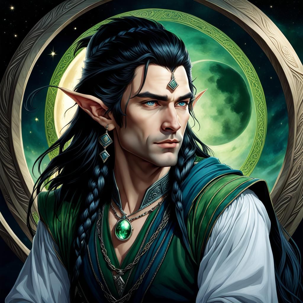 Hyperrealistic Elf Portrait in Fantasy Concept Art Style
