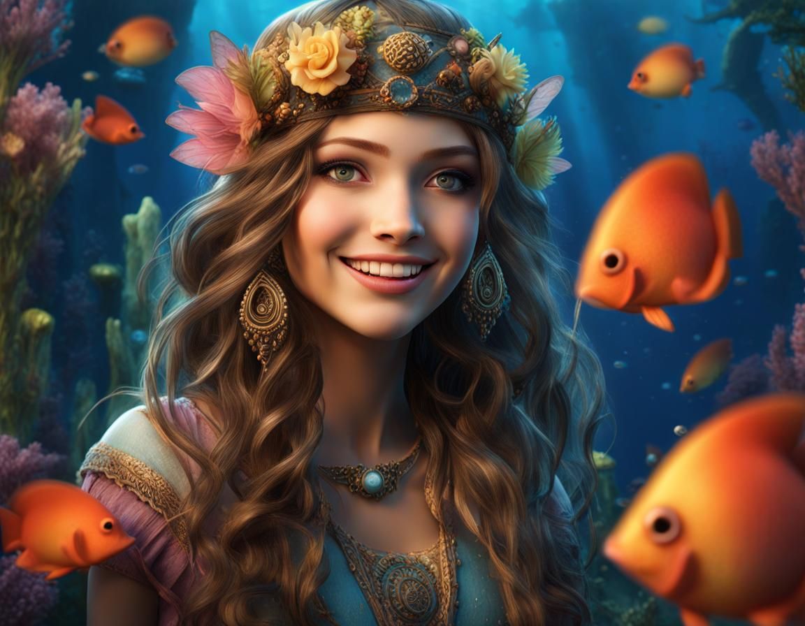 Underwater Gypsy Fairy in Elvish Village