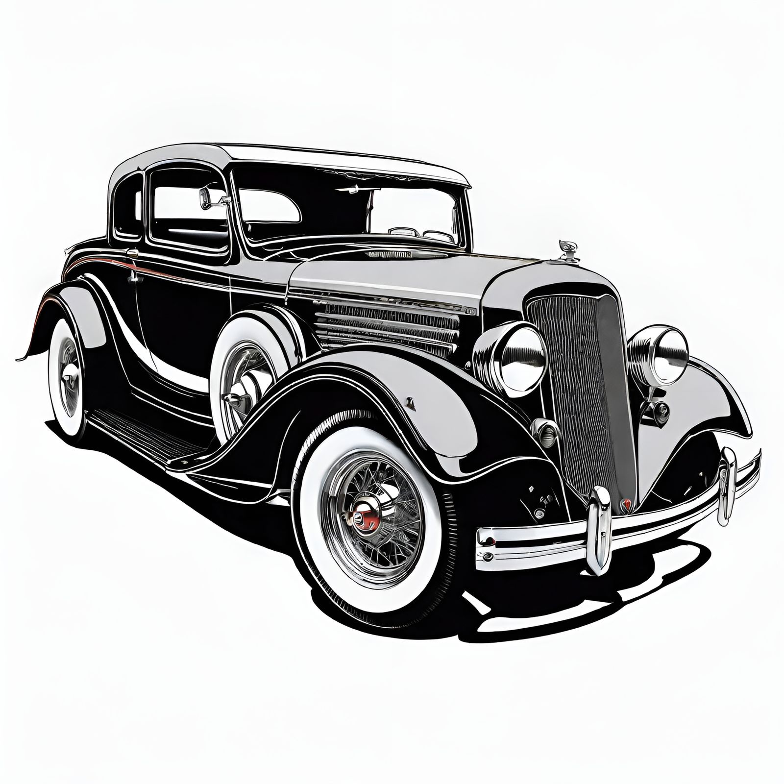 Hotrod Design for T-Shirt Thermal Transfer