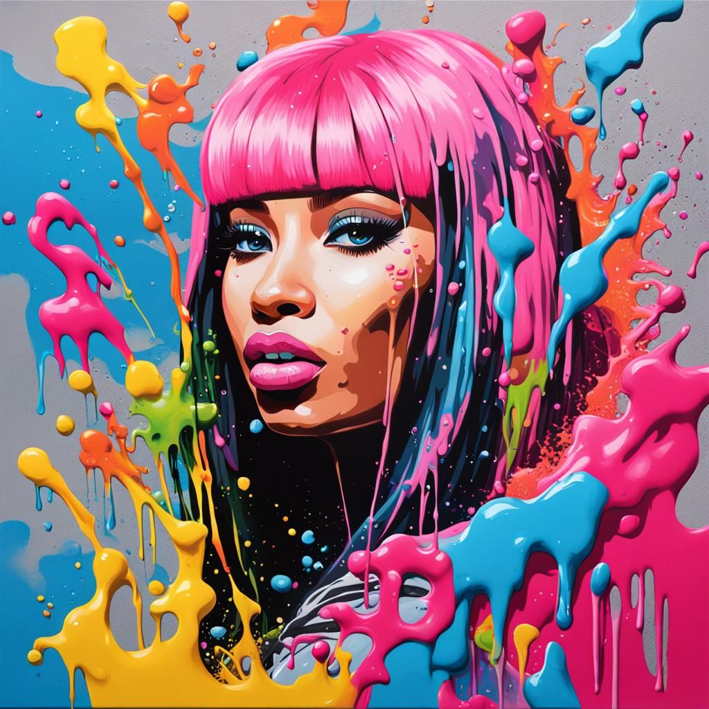 Colorful Melting Graffiti Art in Street Style