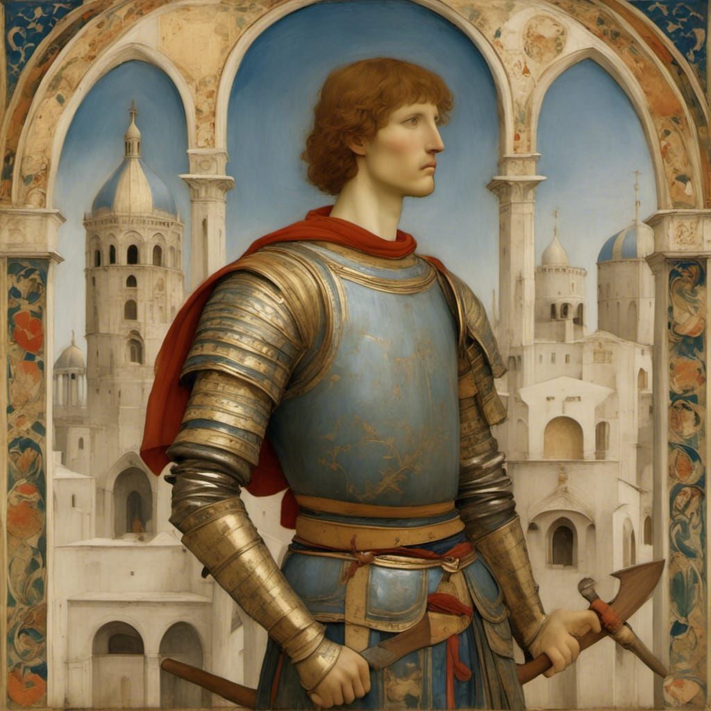 Medieval Warrior Ready for Battle