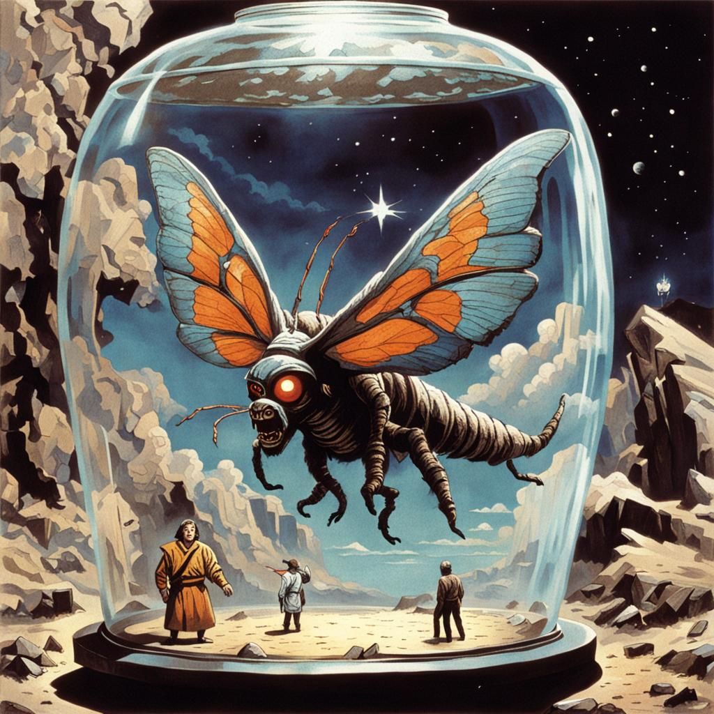 Mothra Captivity: Human in Killing Jar