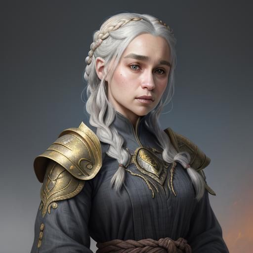 Daenerys Targaryen Portrait in Digital Art Style