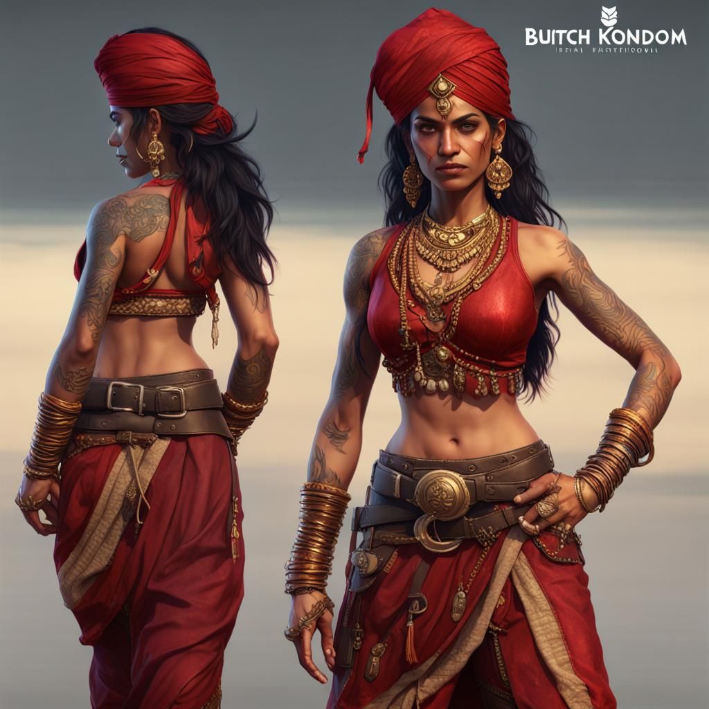 Powerful Indian Pirate Warrior in Ruby Kingdom