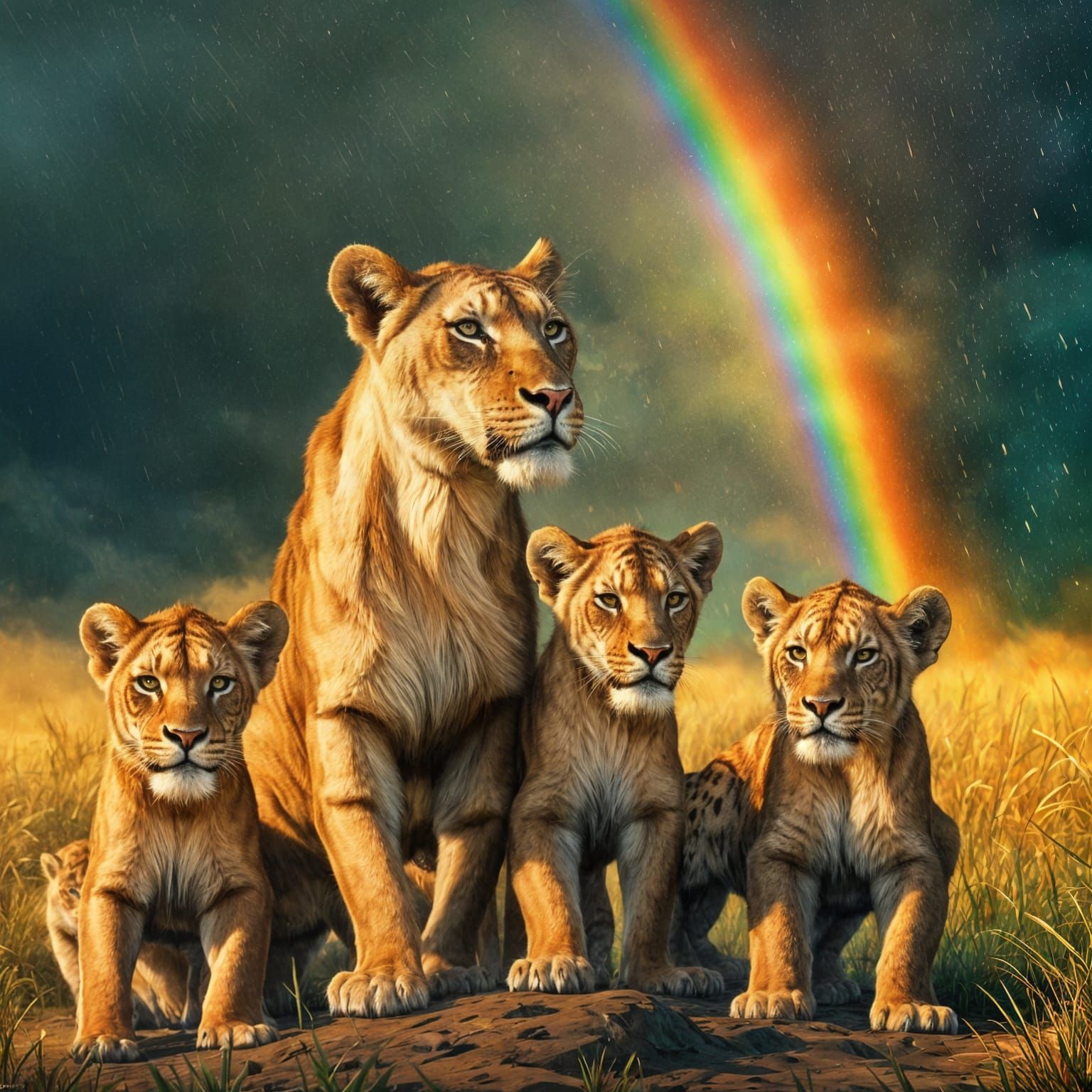 African Summer Rain: Hyperdetailed Concept Art