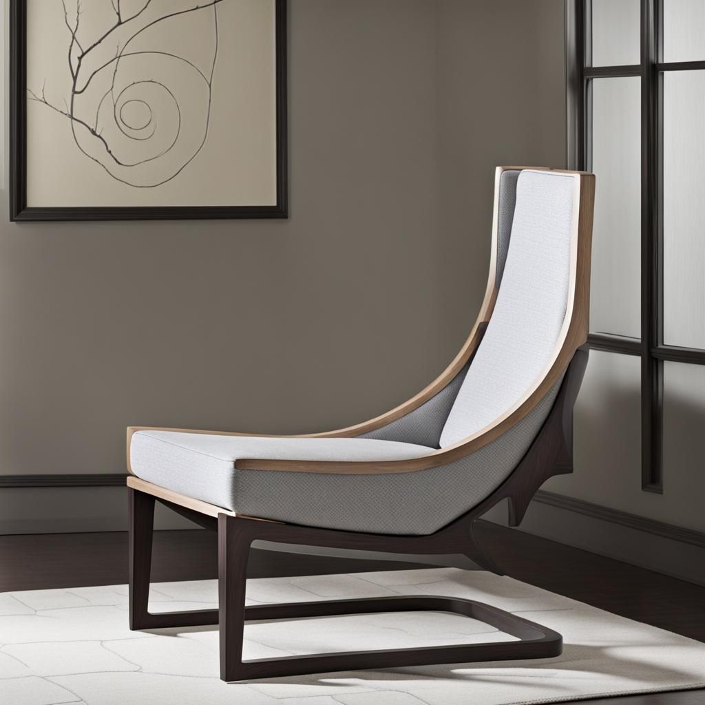 Perspective-Twisting Escher Chair in Modern Style