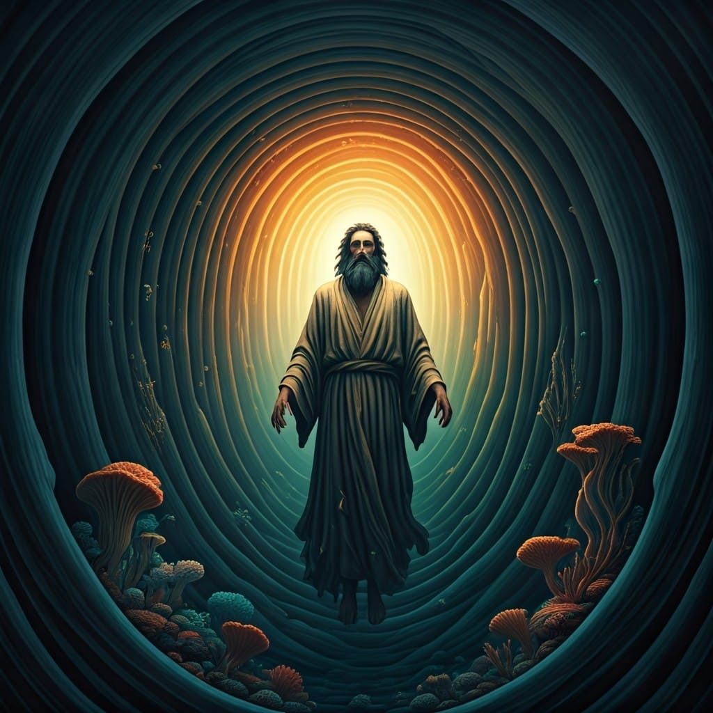 Surrealist Masterpiece: Jonah in the Whale's Belly, a Dreaml...