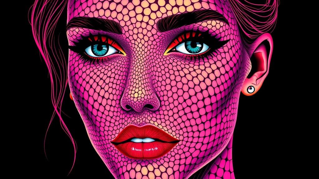 Voronoi Portrait: Geometric Art with Intricate Patterns