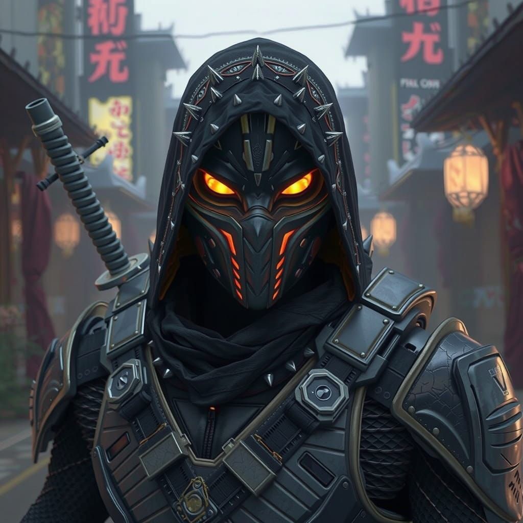 Epic 3D Cyrax Ninja with Lava Eyes