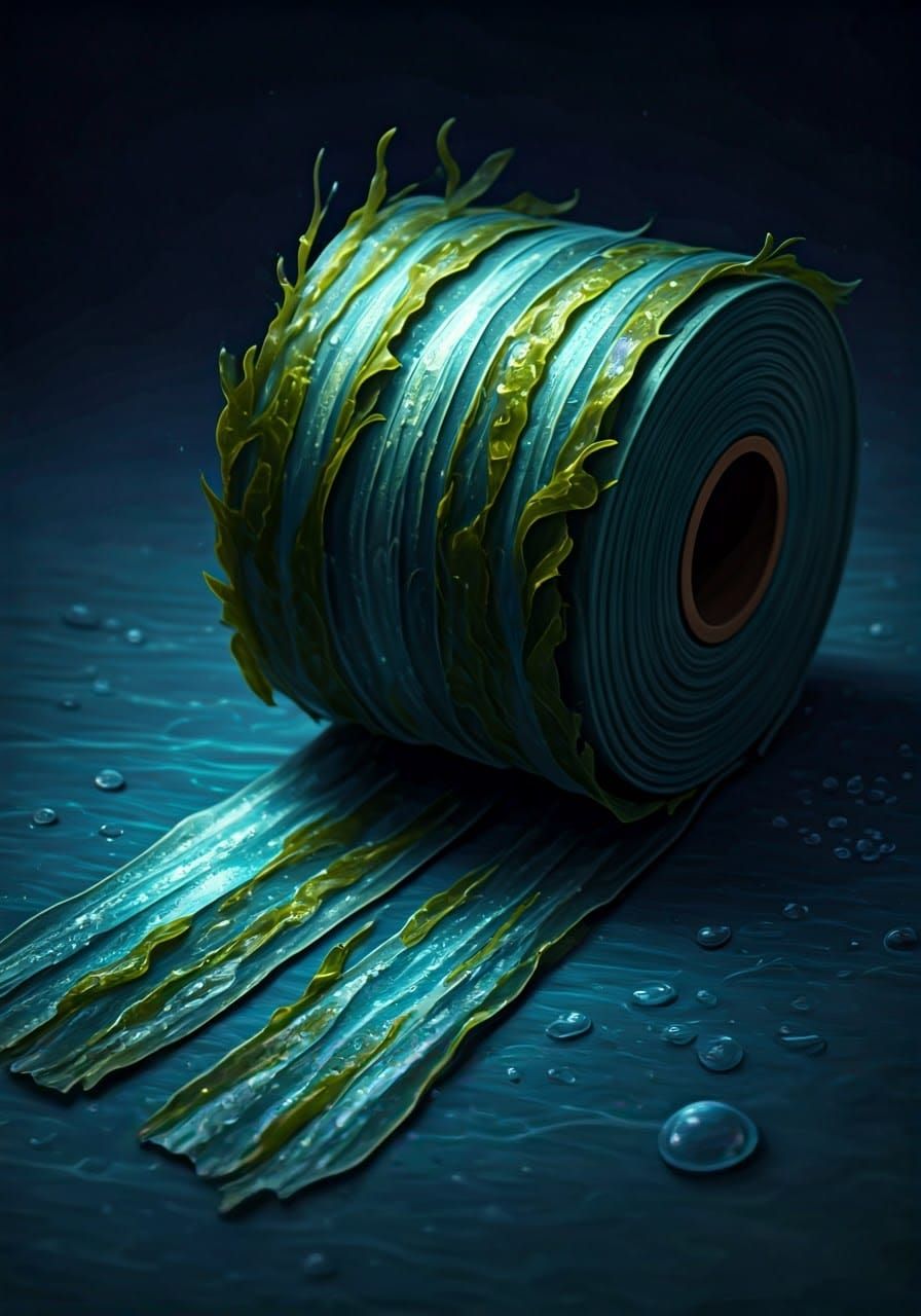 Glowing Seaweed Bandages with Ocean Healing Magic