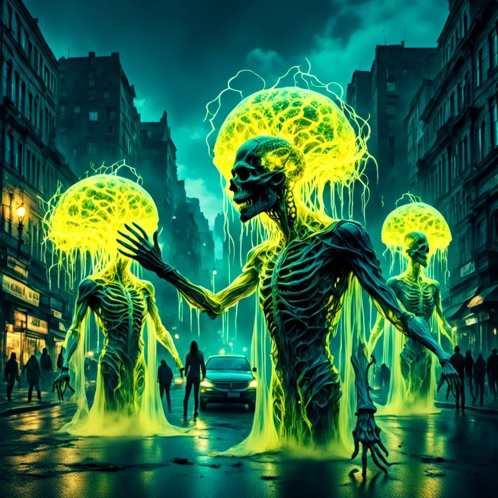 Demonic Aliens Celebrate Brain Acquisition