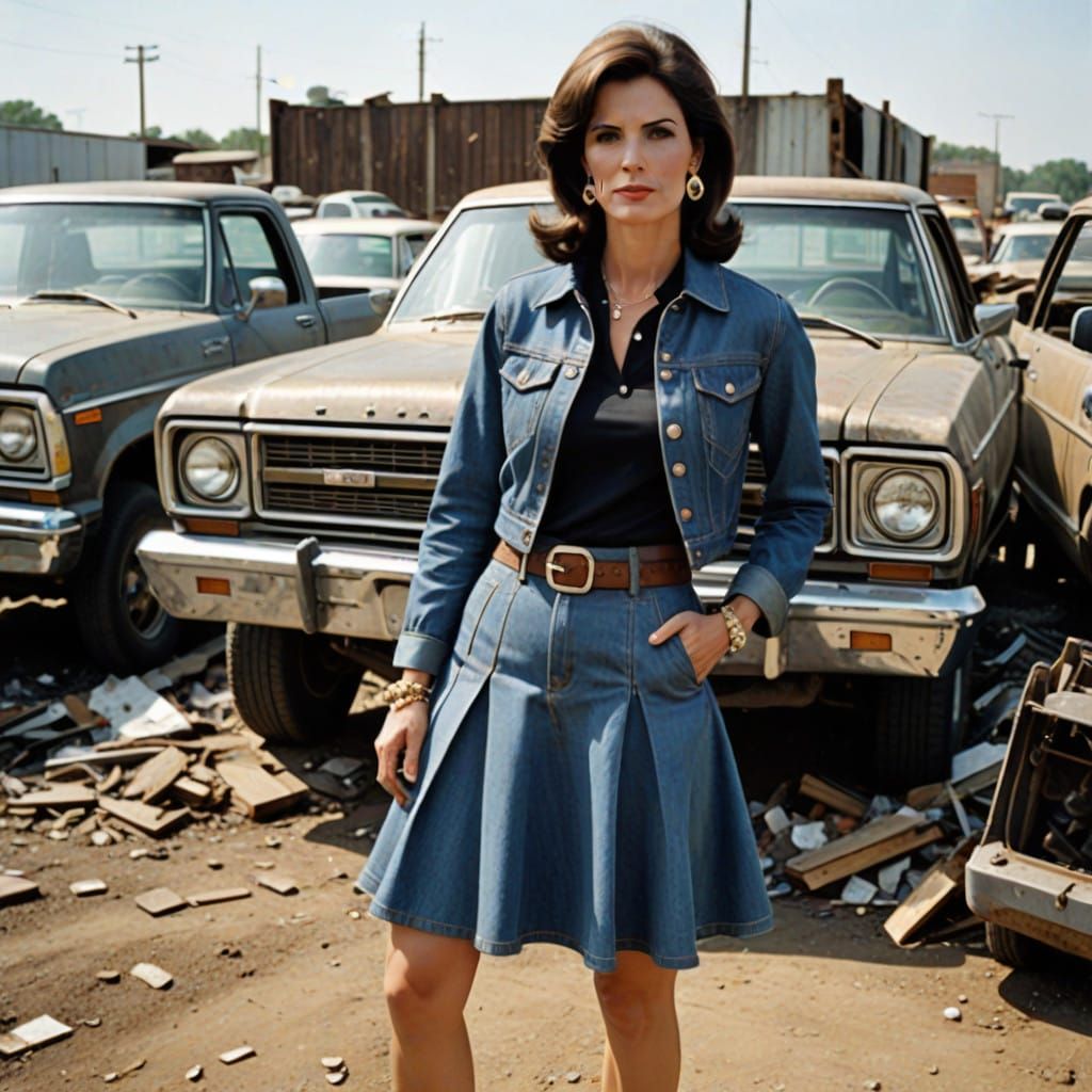 Vintage Cross Dresser Queen in Scrap Yard