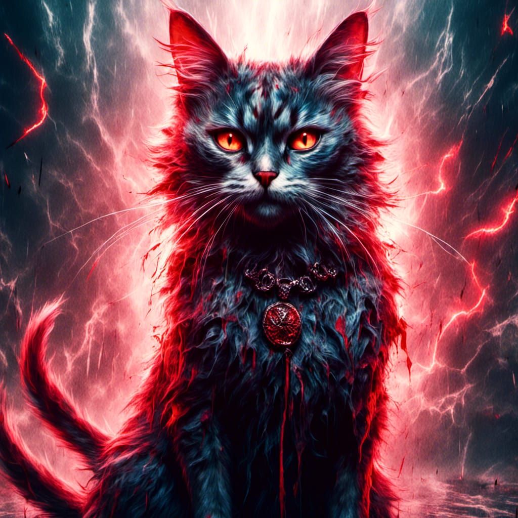 Nekomata**: A Japanese cat with two tails and magical powers.