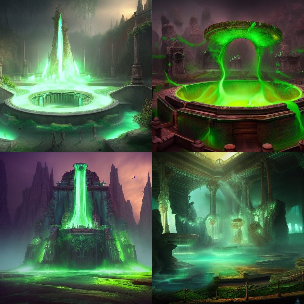 Hades Well of Souls: Detailed Matte Painting
